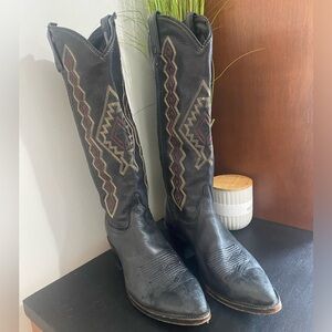 Dan Post Embroidered Tall Cowboy Boots Women’s 8